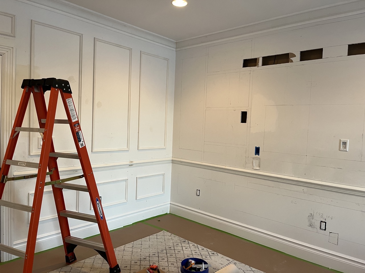 Electrical wiring for built-in lights